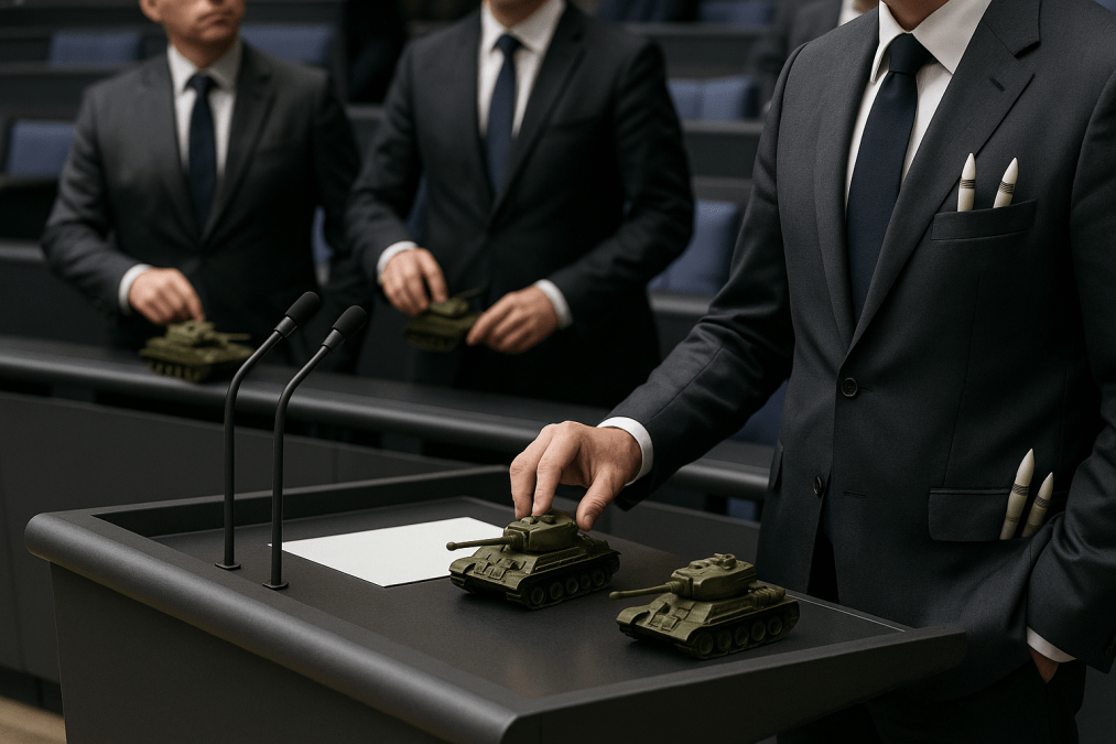 Politiker spielen krieg
