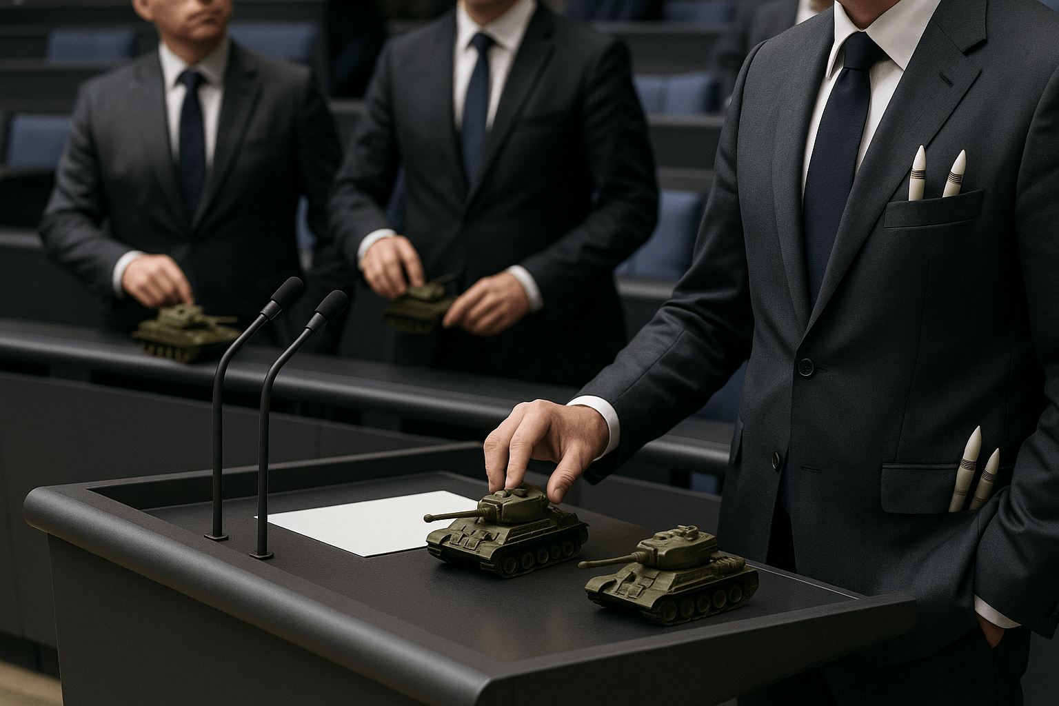 Politiker spielen krieg
