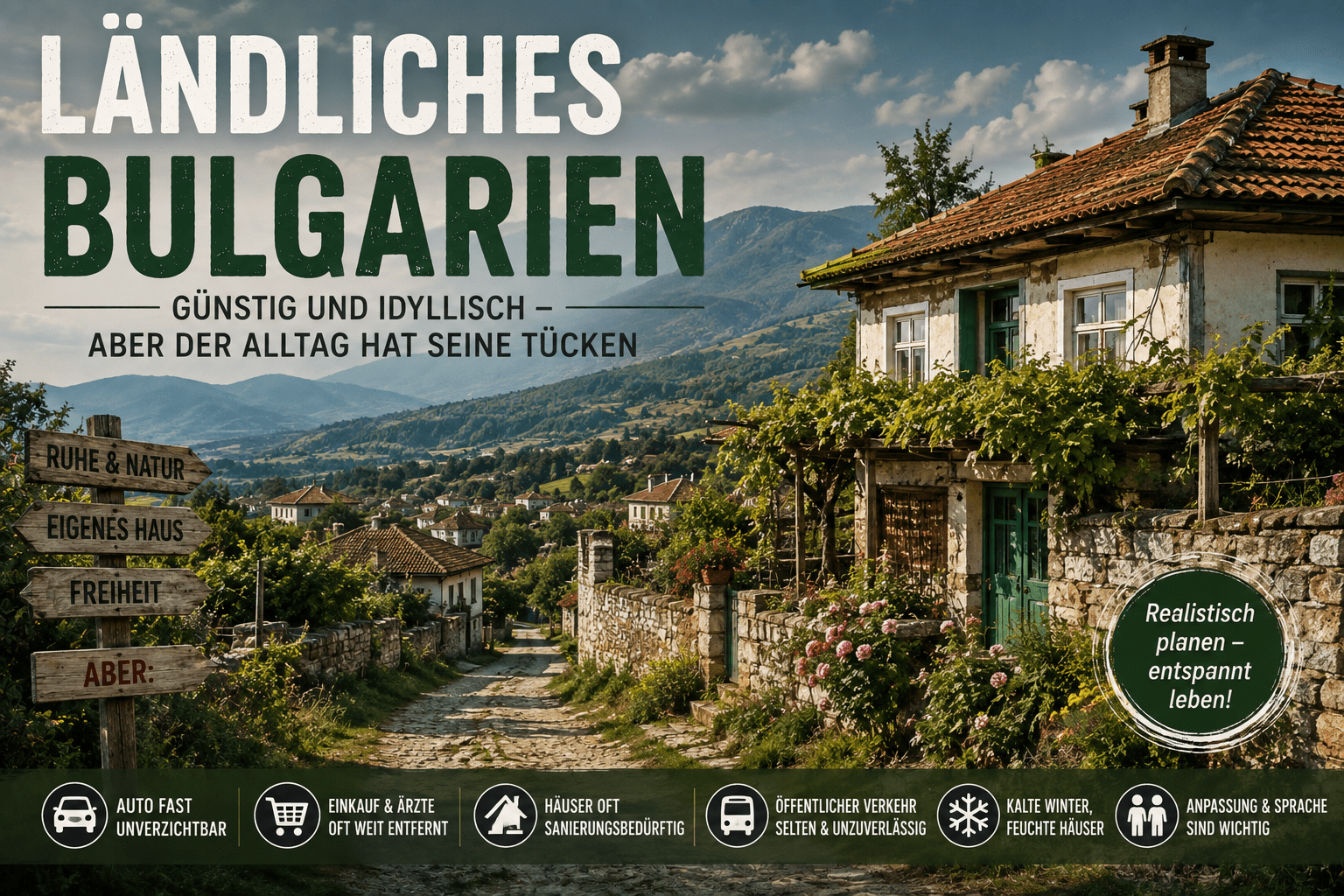 Ländliches bulgarien
