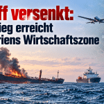 Schiff versenkt im schwarzen meer